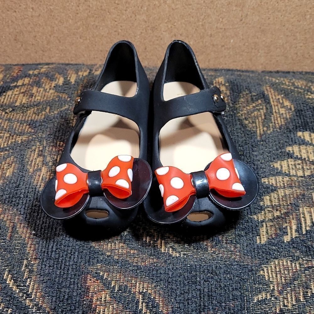 iFANS Girls Sweet Dot Bow Princess Sandals Shoes Mary Jane Flats- Size 7